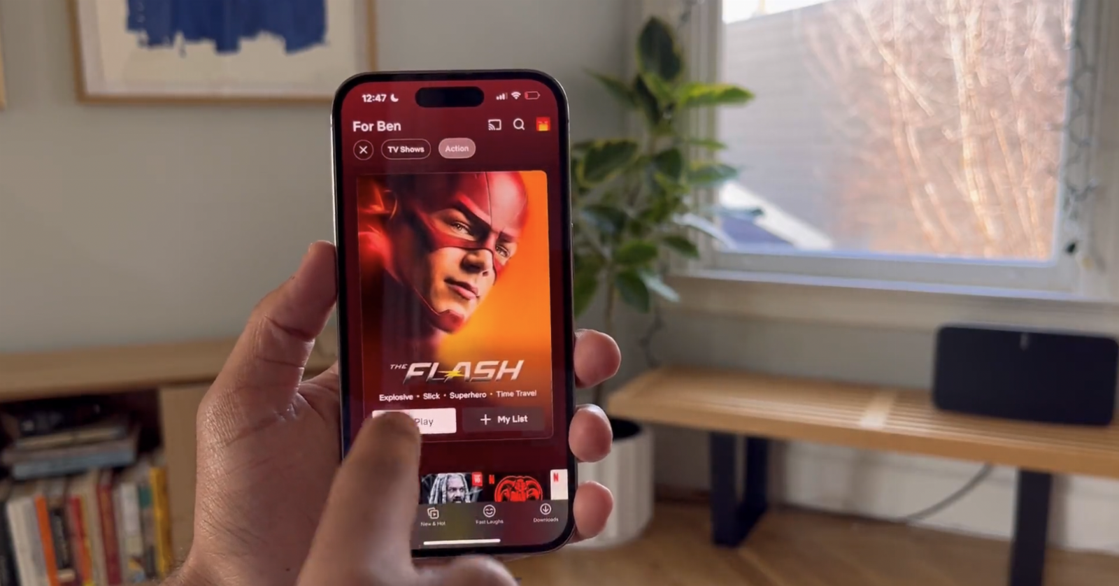 Netflix refreshes its iPhone app with a more fluid design