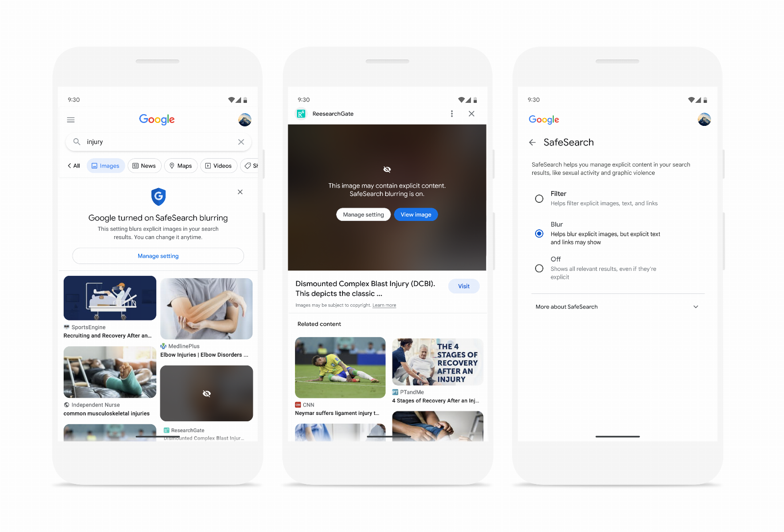 Google will soon blur explicit imagery in Search results by default