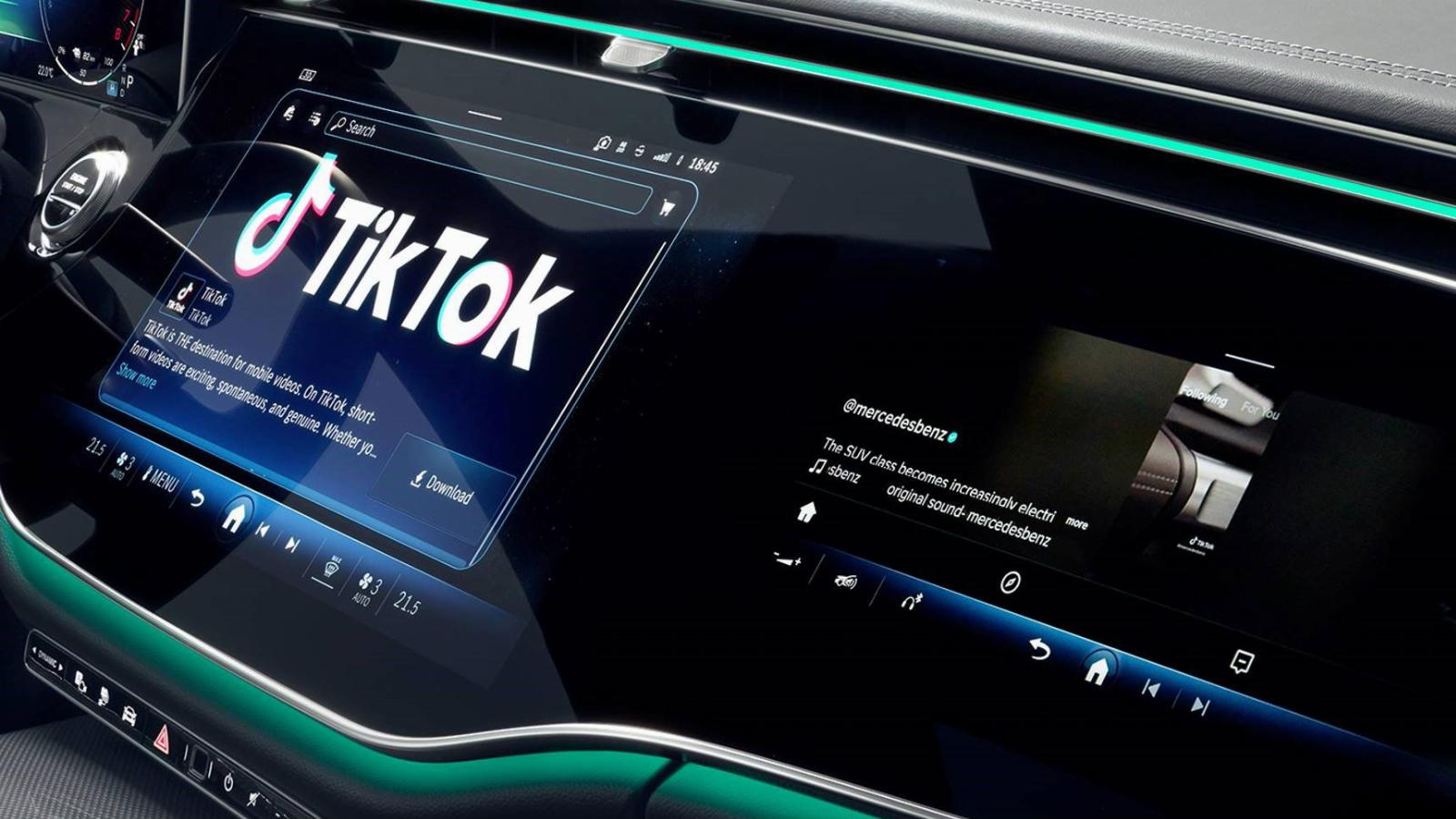 TikTok is coming to cars, starting with Mercedes-Benz