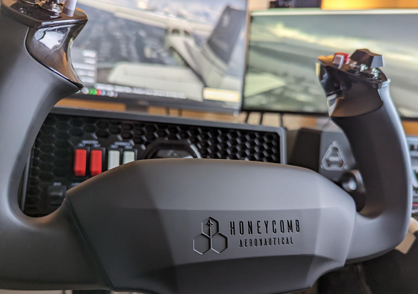 Honeycomb’s yoke and throttle let you take your flight sim experience to the next level