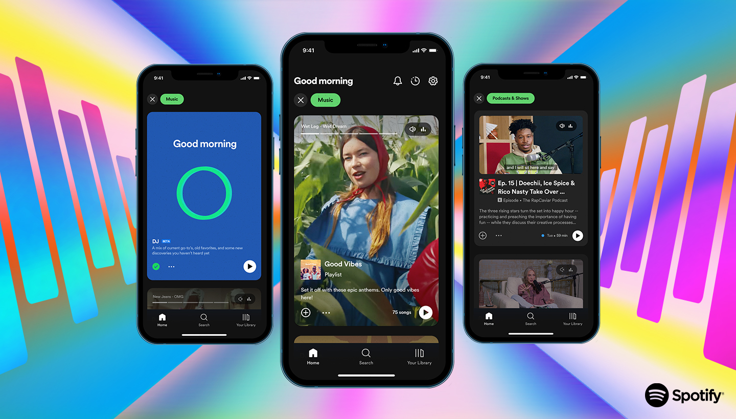 Spotify revamps its app with TikTok-style discovery feeds, Smart Shuffle for playlists and more