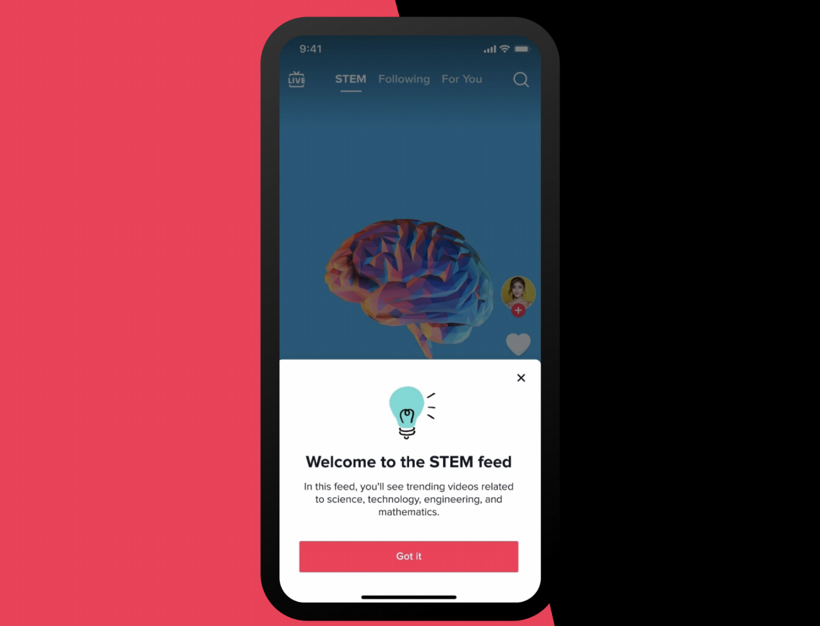 TikTok is adding a dedicated feed for STEM content