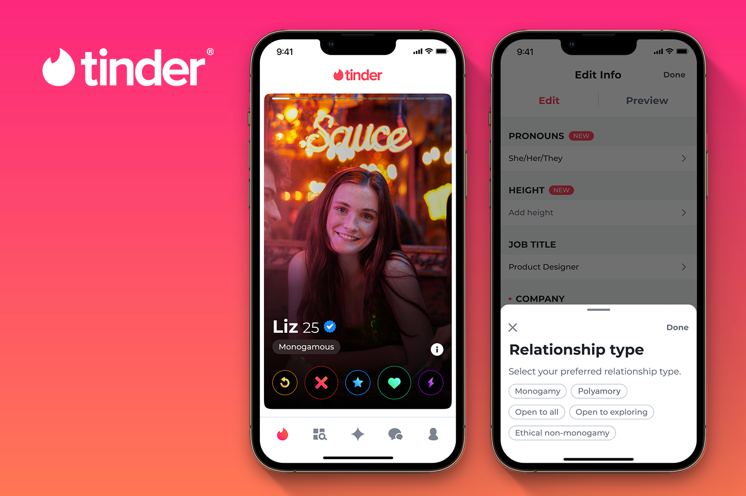Tinder will now let daters define their ‘relationship type,’ add pronouns to their profile