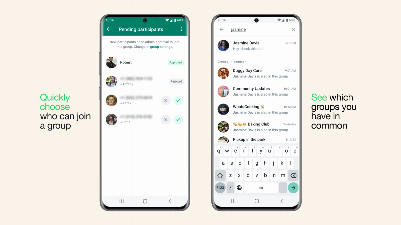WhatsApp’s new feature gives admins an easier way to control who can join a group