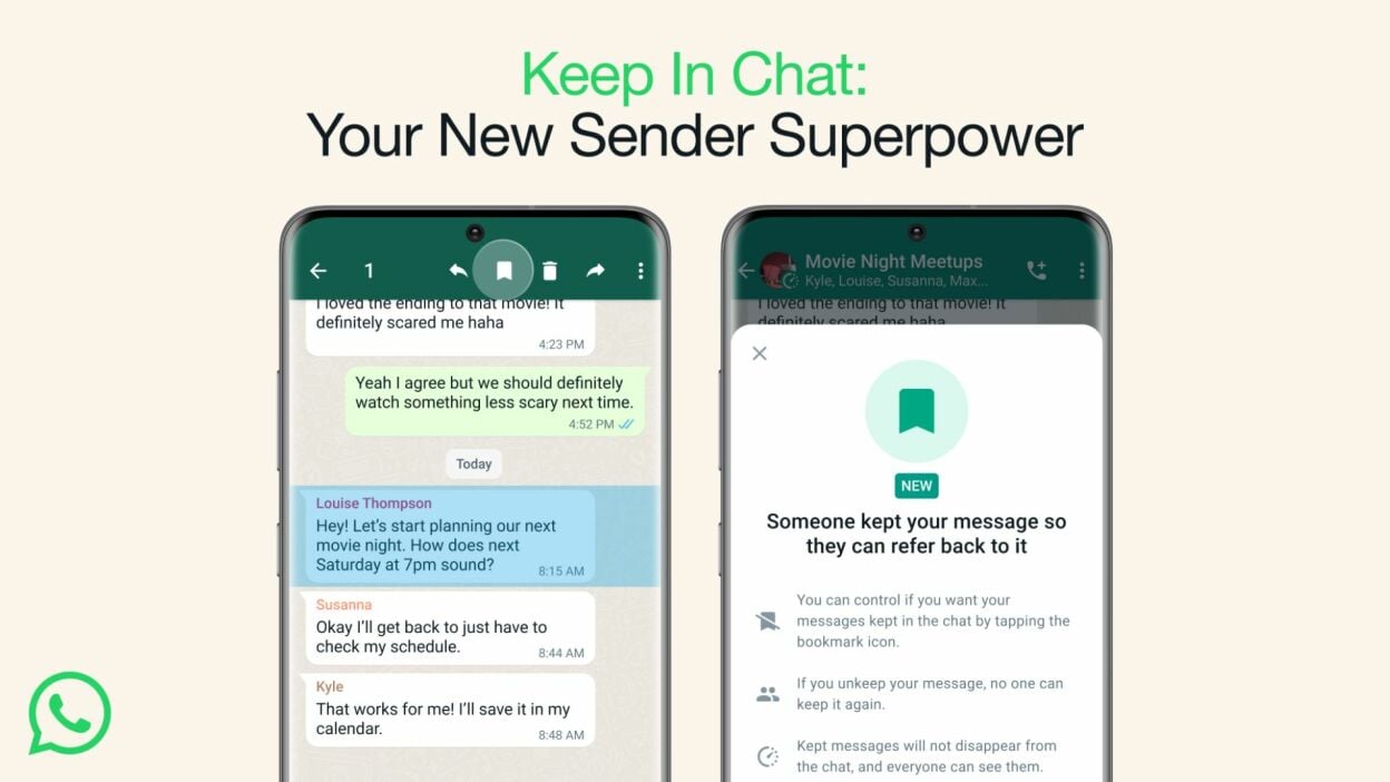 WhatsApp lets you save disappearing messages (with a catch)