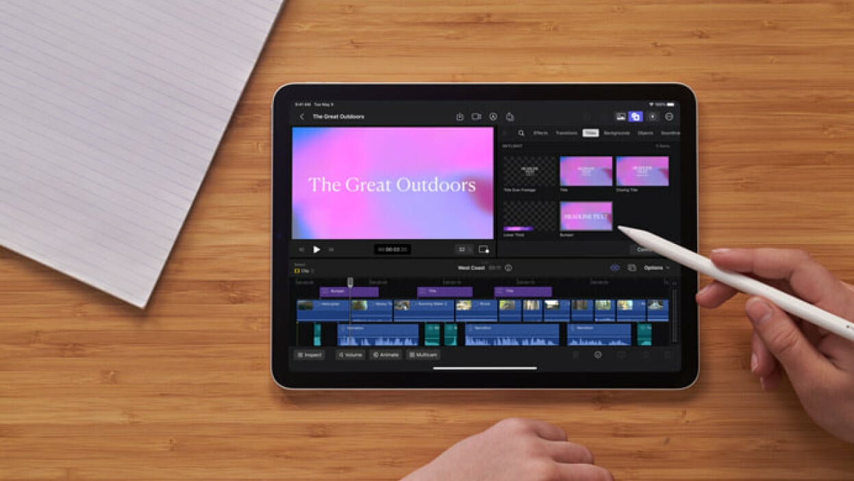 Apple launches Final Cut Pro and Logic Pro on iPad