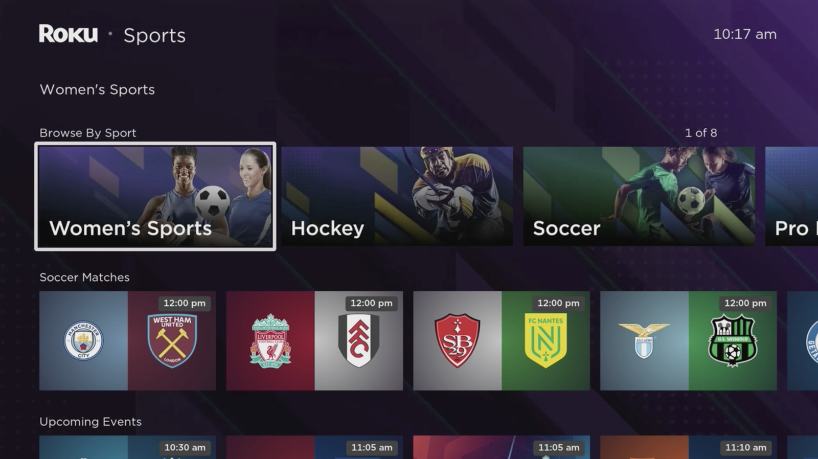 Roku launches new sports hub dedicated to women’s sporting events