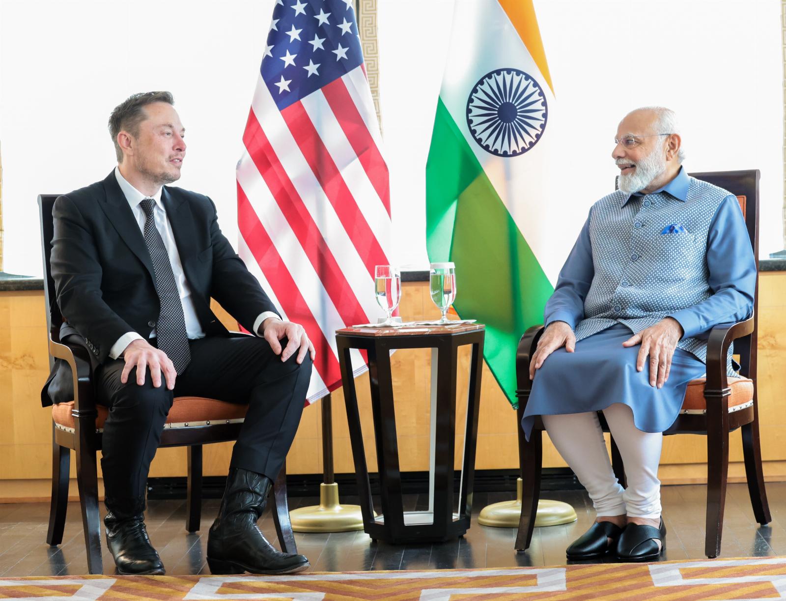 Musk says looking to bring Tesla and Starlink to India after meeting with PM Modi