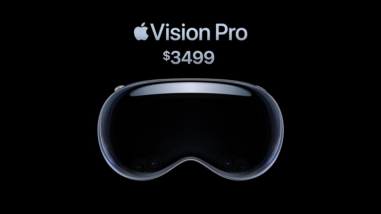 The Apple Vision Pro headset will cost $3,499, out early 2024