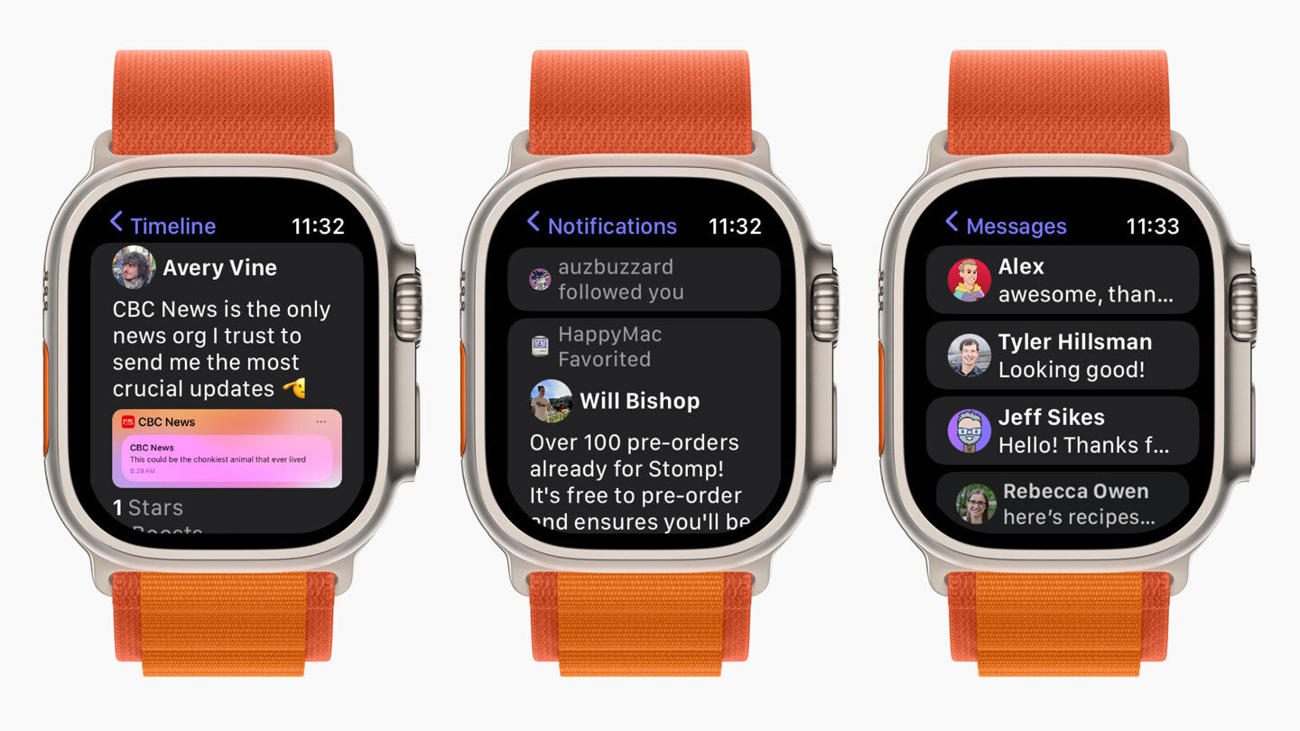 Stomp brings a fully-functional Mastodon app to your Apple Watch