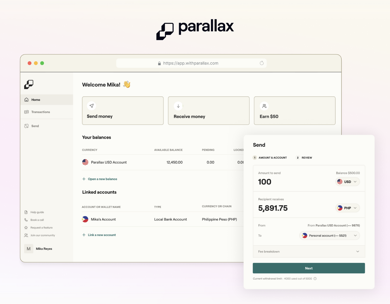Philippines startup Parallax removes the friction from cross-border payments