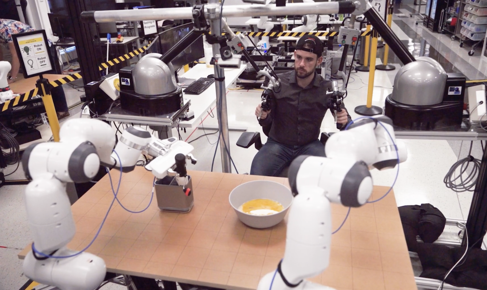 TRI is developing a new method to teach robots overnight