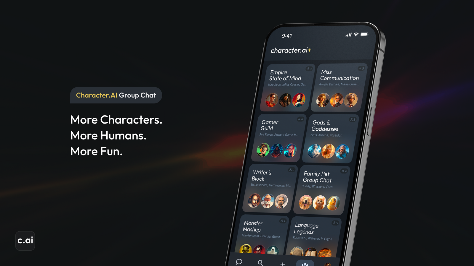 Character.AI introduces group chats where people and multiple AIs can talk to each other