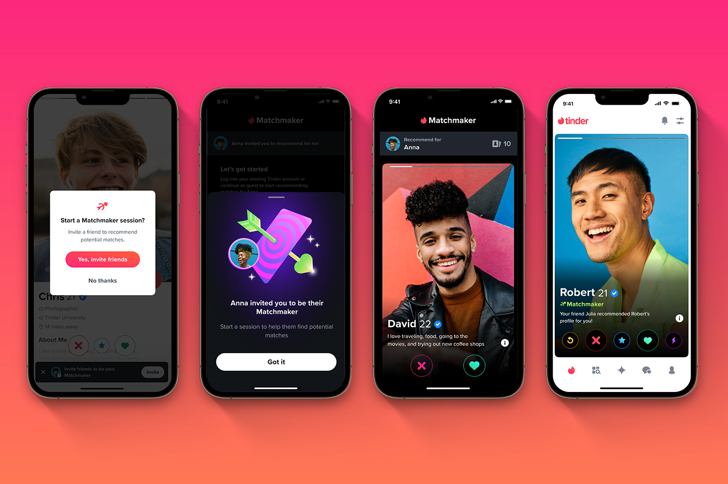 Tinder’s app gets more social by letting friends play matchmaker