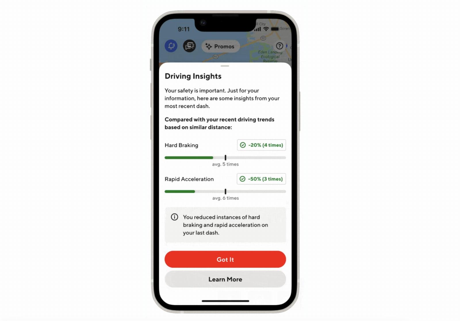 DoorDash adds new safety tools for its delivery people, including ‘driving insights’