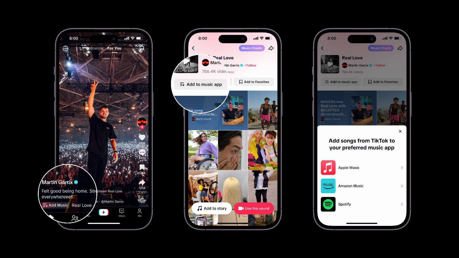 TikTok’s newest feature lets you save favorite songs directly to Spotify or Amazon Music