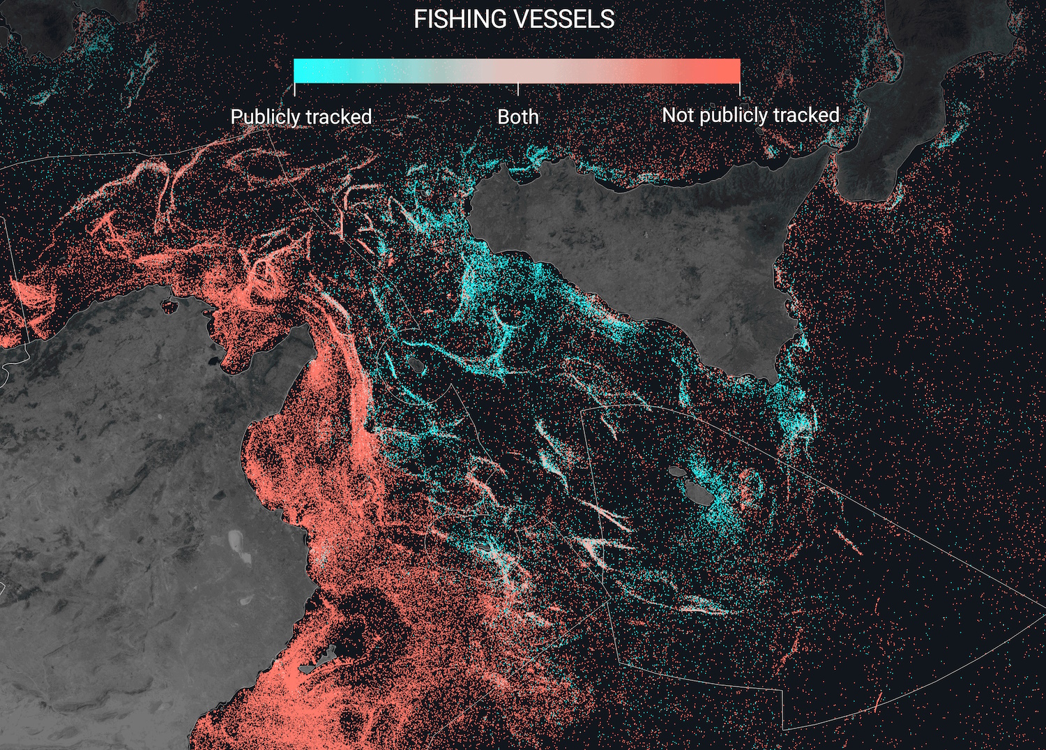Satellite imagery analysis shows immense scale of dark fishing industry