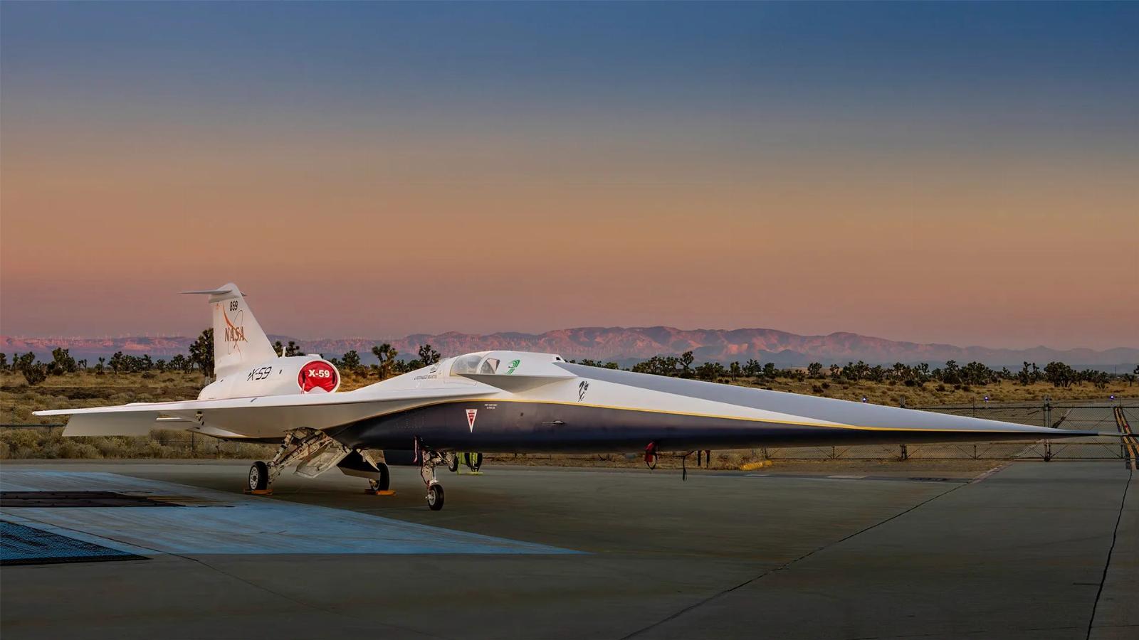 X-59 ‘Quiet supersonic’ jet from NASA and Lockheed finally rolls out