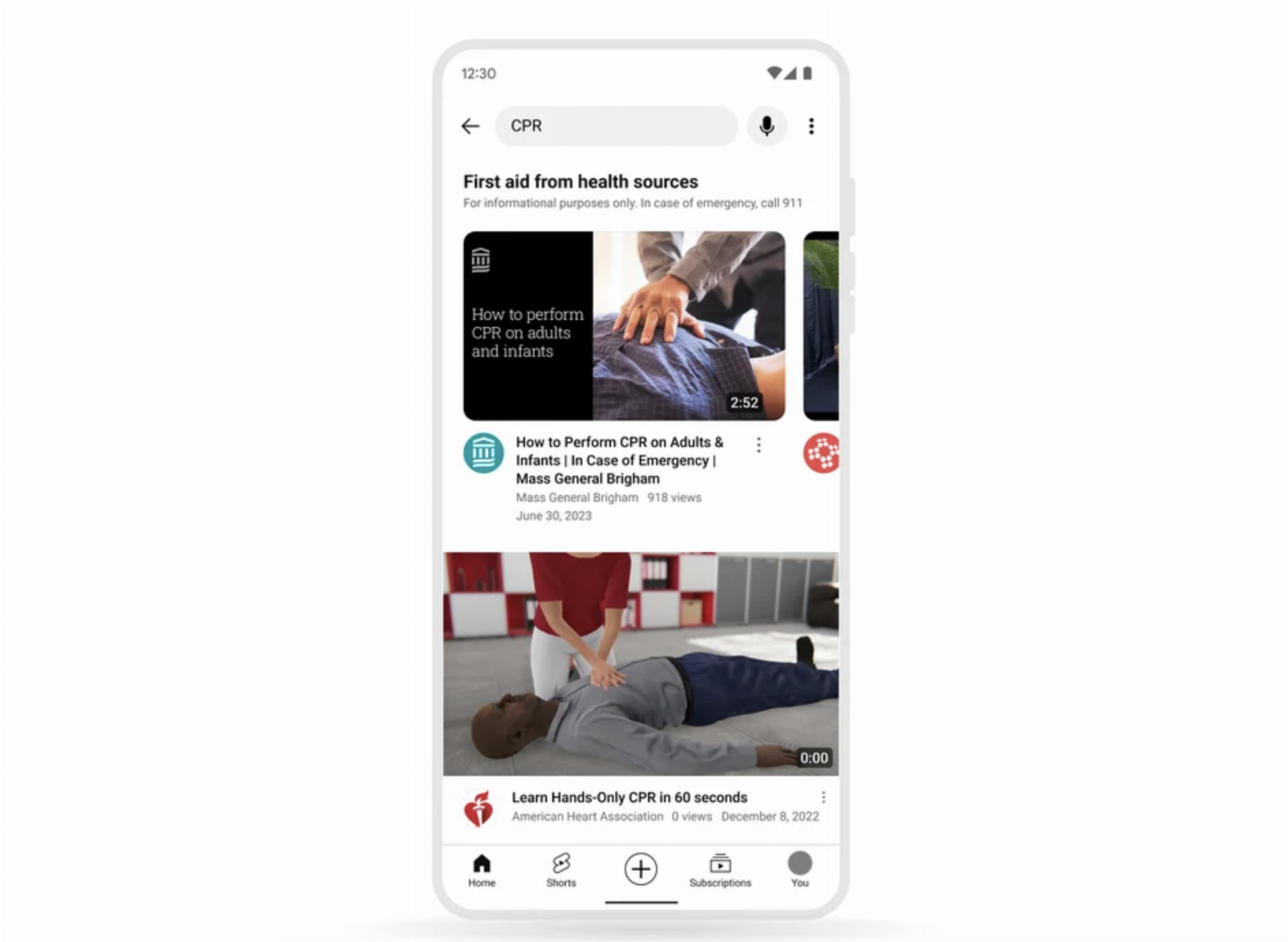 YouTube is making it easier to find accurate information about first aid and emergency care