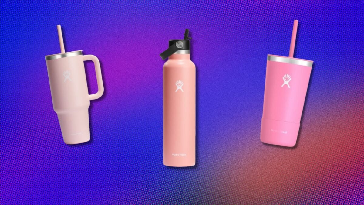 Hurry: Pink Hydroflask bottles and tumblers are at least 20% off