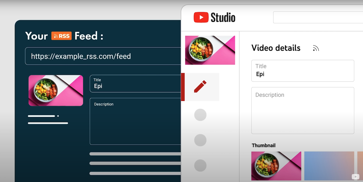 Podcasters can now upload their RSS feed to YouTube