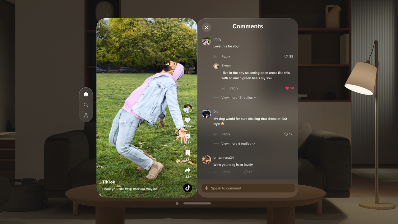 TikTok launches a ‘reimagined’ app for the Apple Vision Pro