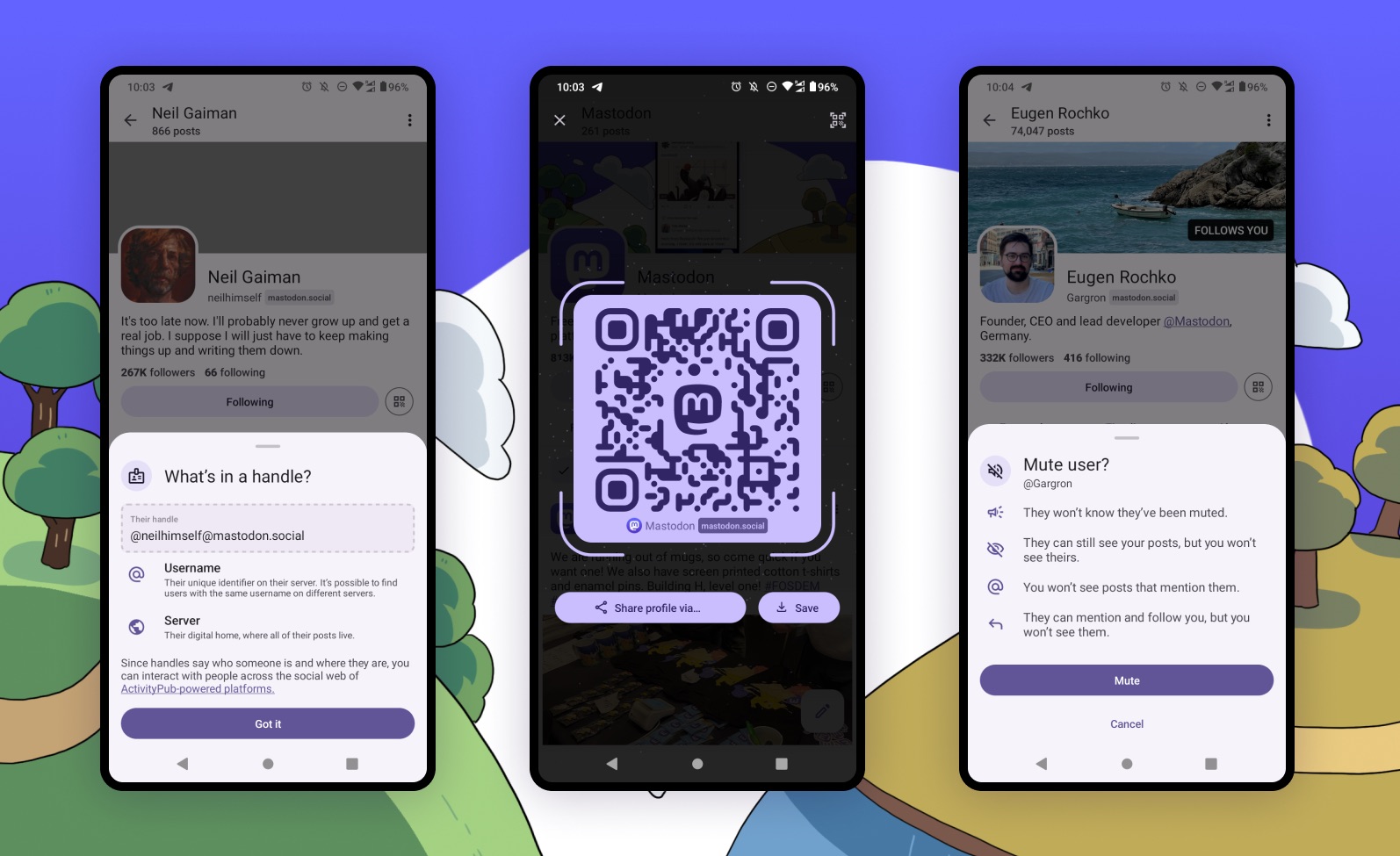 Mastodon users can now share their profile via QR code on Android