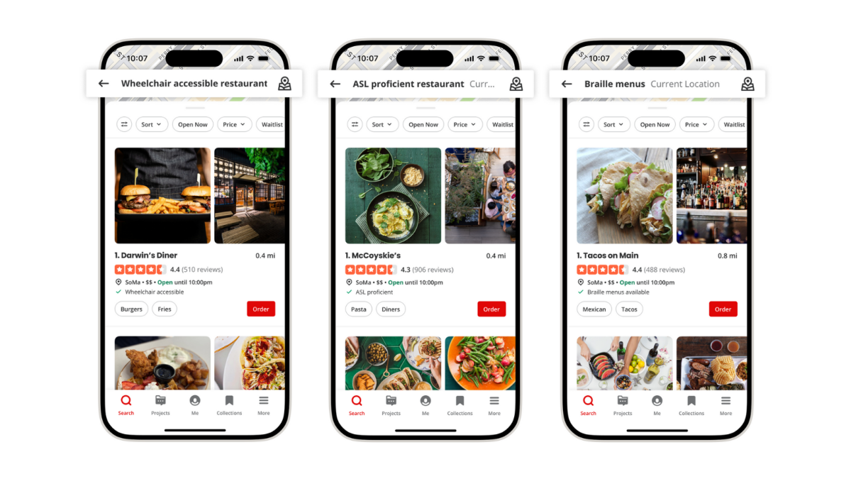 Yelp’s latest update adds new ways to find accessible businesses and AI-powered alt text