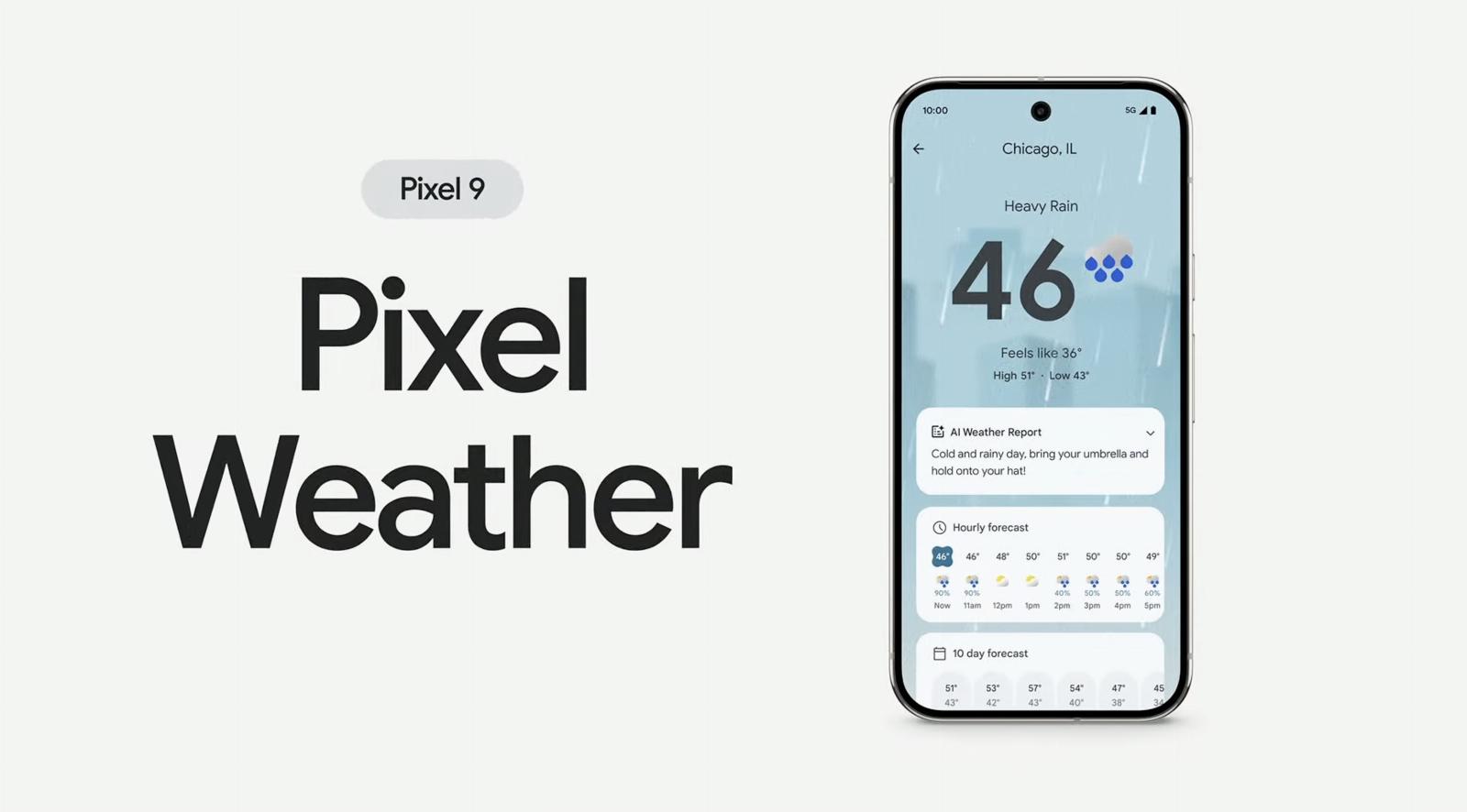 Pixel phones get an AI-powered weather app