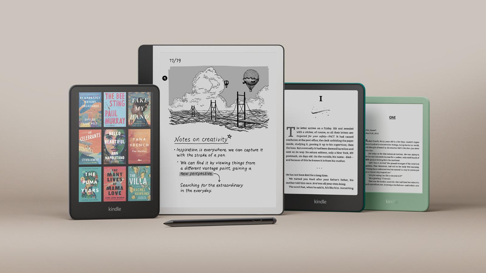 Amazon revamps Kindle line with faster page turns, AI, and a new green color