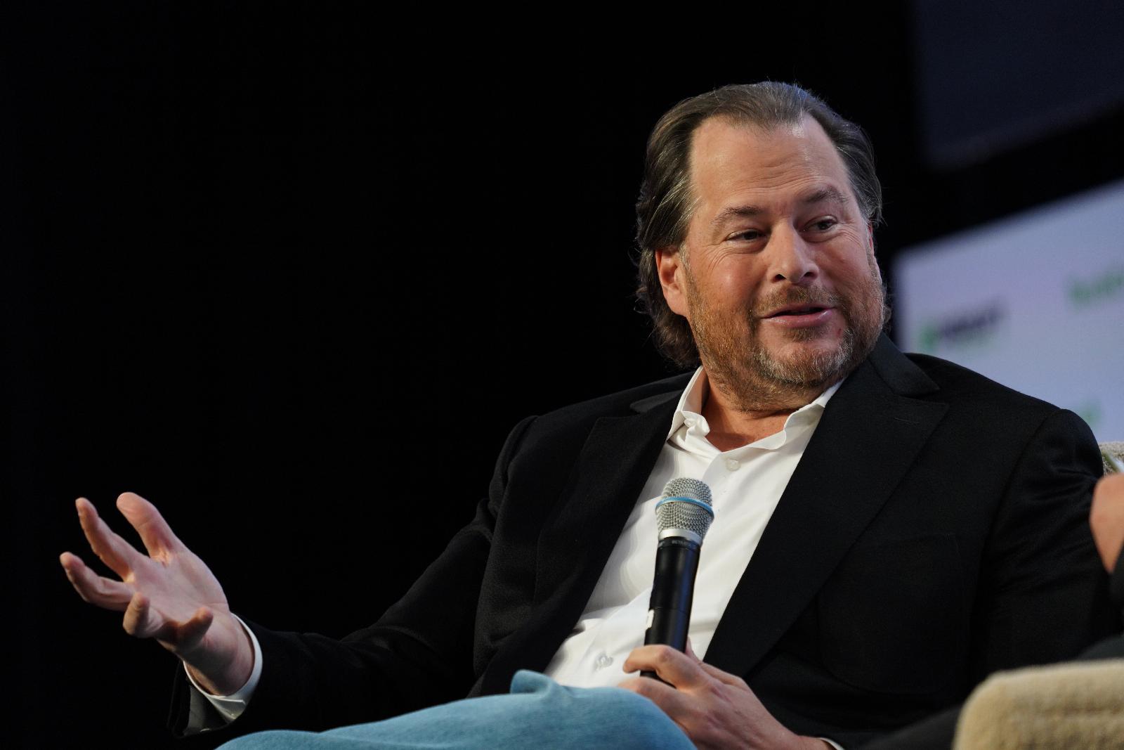 Gadget lover Marc Benioff says his favorite gadget these days is his cars and trucks